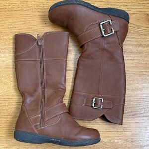 BOC Kids Tan Buckle Boots